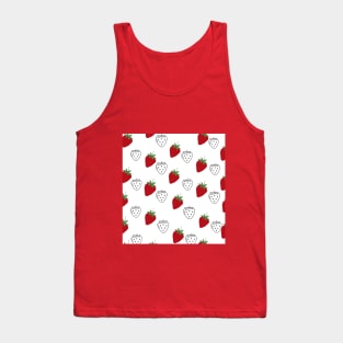 Redness Strawberry Design Tank Top